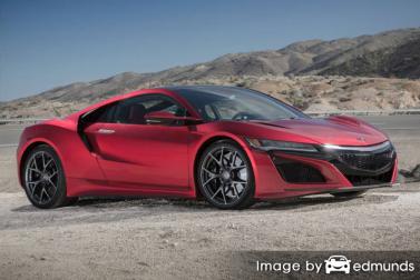 Insurance rates Acura NSX in San Jose