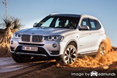 Insurance rates BMW X3 in San Jose