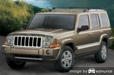Insurance rates Jeep Commander in San Jose