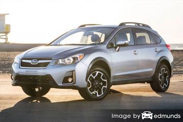 Insurance rates Subaru Crosstrek in San Jose