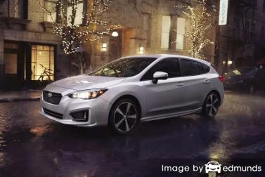 Insurance rates Subaru Impreza in San Jose